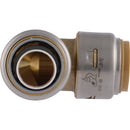SharkBite 3/4 In. CTS x 3/4 In. Polybutylene 90 Deg. Push-to-Connect Conversion Brass Elbow