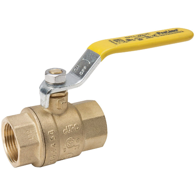 ProLine 1/2 In. FIP x 1/2 In. FIP Brass Tee Handle Ball Valve