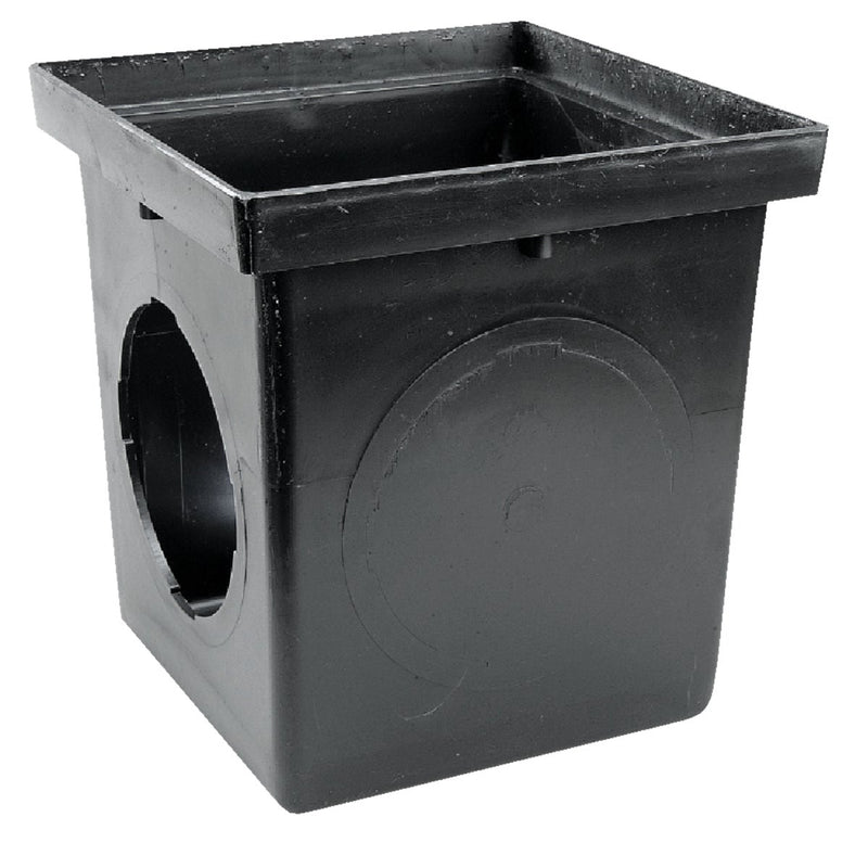 NDS 12 In. x 12 In. Black Square Catch Basin