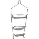 Zenna Home Satin Nickel 8.8 In. x 21 In. Shower Caddy