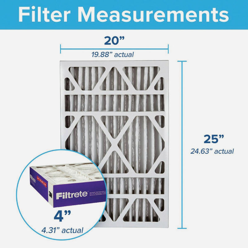 Filtrete Ultra Allergen Reduction Deep Pleat Filter, 20 In. x 25 In. x 4 In.