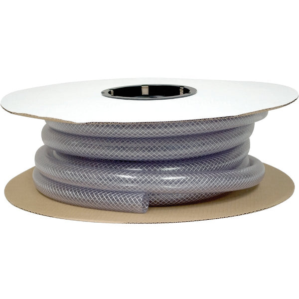 Abbott Rubber 1-3/8 In. x 1 In. x 50 Ft. Clear T12 Braided PVC Tubing, Bulk Spool