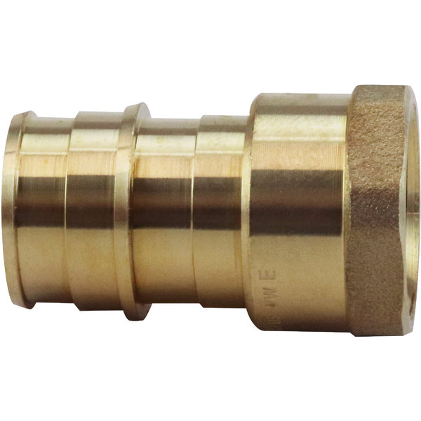 Apollo Retail 3/4 In. Barb x 1/2 In. FNPT Brass PEX-A Adapter