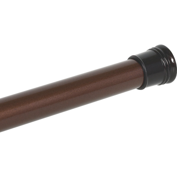 Zenith Zenna Home Straight 41 In. To 72 In. Adjustable Tension Shower Rod in Oil Rubbed Bronze