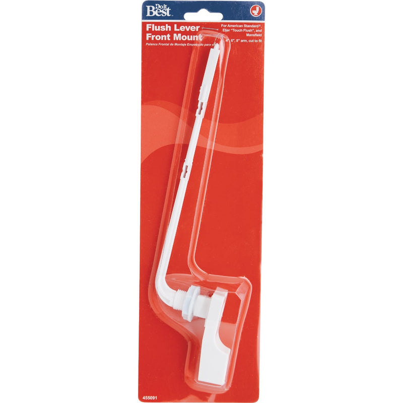 Do it Best White Flush Tank Lever with Plastic Arm