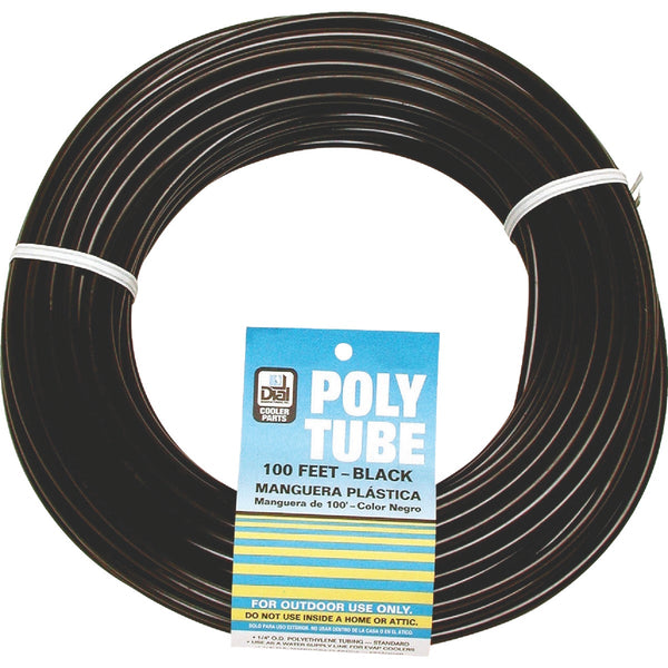 Dial 1/4 In. OD x 100 Ft. L Black Poly Tubing