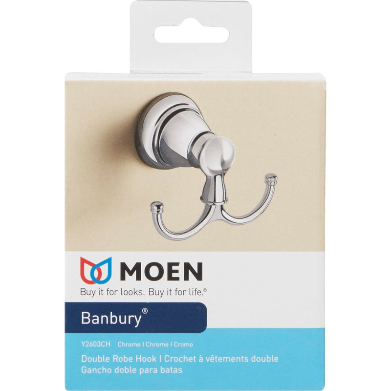 Moen Banbury Double Robe Hook, Chrome