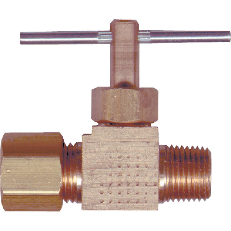 Do it Best 1/8 In. MIP x 1/4 In.OD Brass Straight Tap Valve