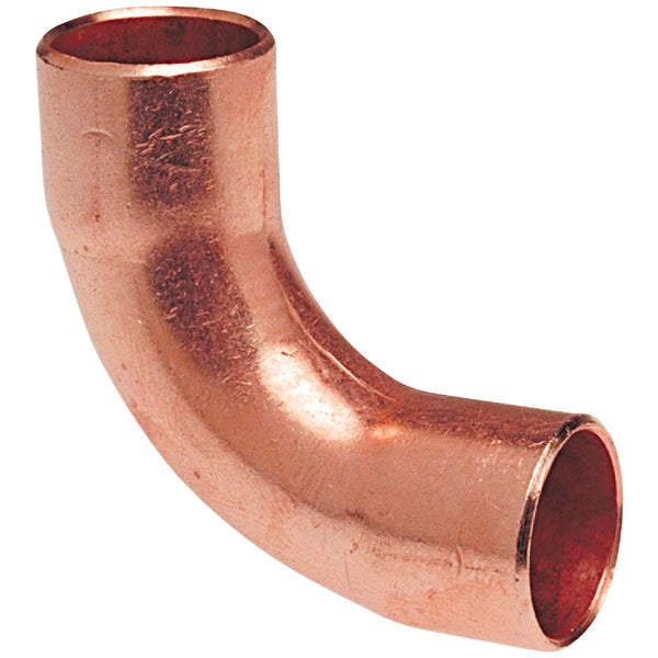 NIBCO 3/4 In. CxC 90 Deg. Long Turn Copper Elbow (1/4 Bend)