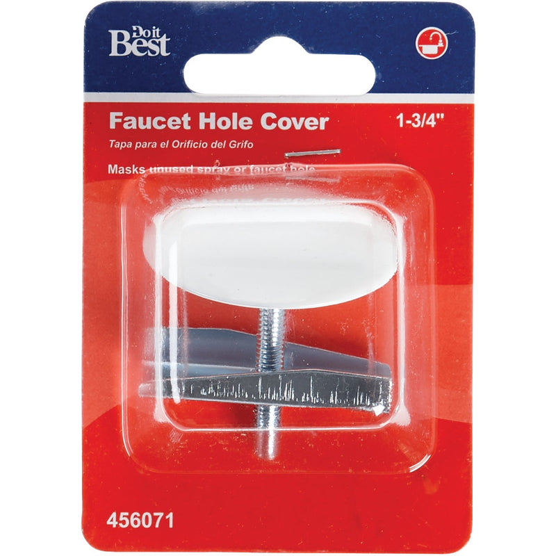 Do it 1-3/4 In. White Metal Faucet Hole Cover