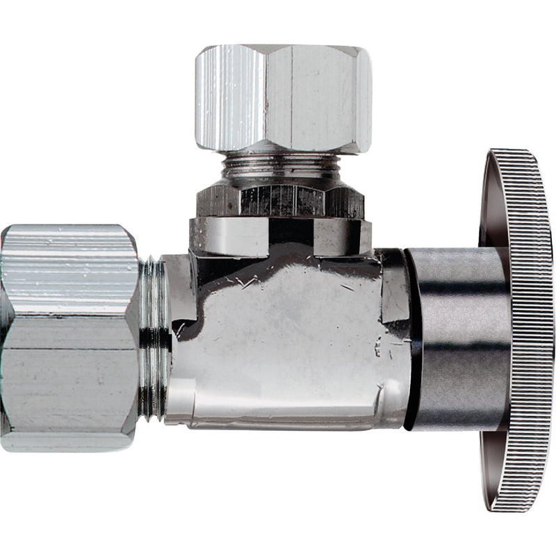 Do it Best 5/8 In. OD x 1/4 In. OD Quarter Turn Angle Valve