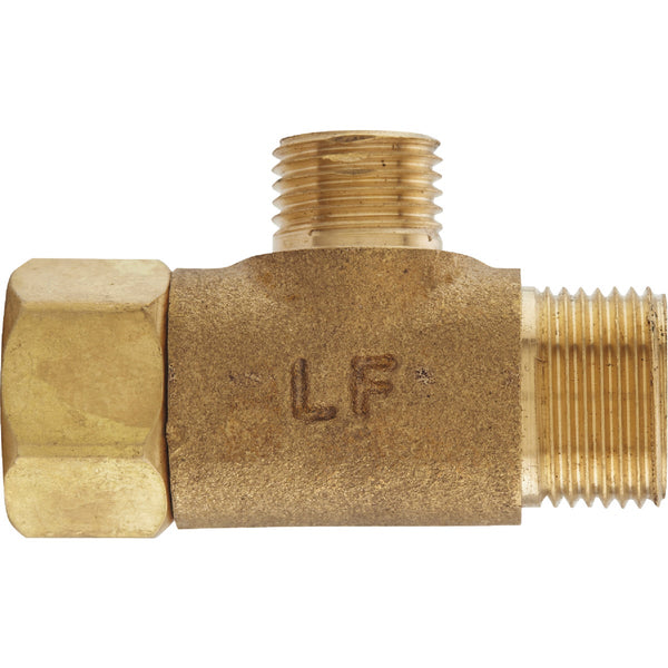 Do it Best 3/8 In. OD Fem x 3/8 In. OD x 1/4 In. OD Brass Extender Tee