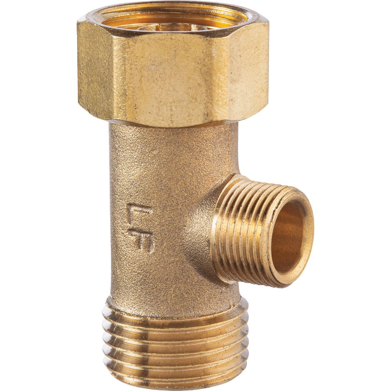 Do it Best 1/2 In. FIP x 1/2 In. MIP x 3/8 In. OD Brass Extender Tee