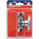 Do it Best 3/8 In. OD Tube x 3/8 In. OD Tube Quarter Turn Straight Valve