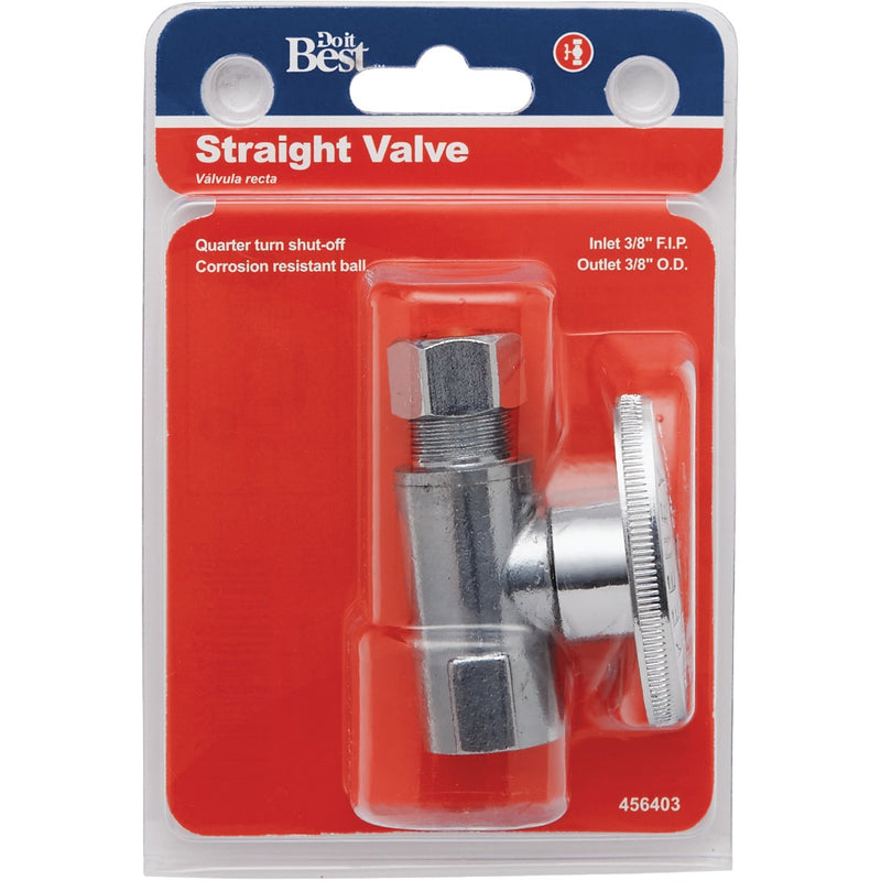 Do it Best 3/8 In. FIP x 3/8 In. OD Quarter Turn Straight Valve