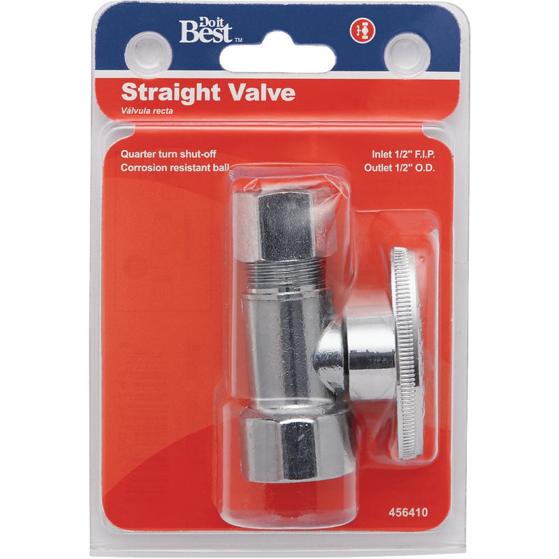 Do it Best 1/2 In. FIP x 1/2 In. OD Quarter Turn Straight Valve