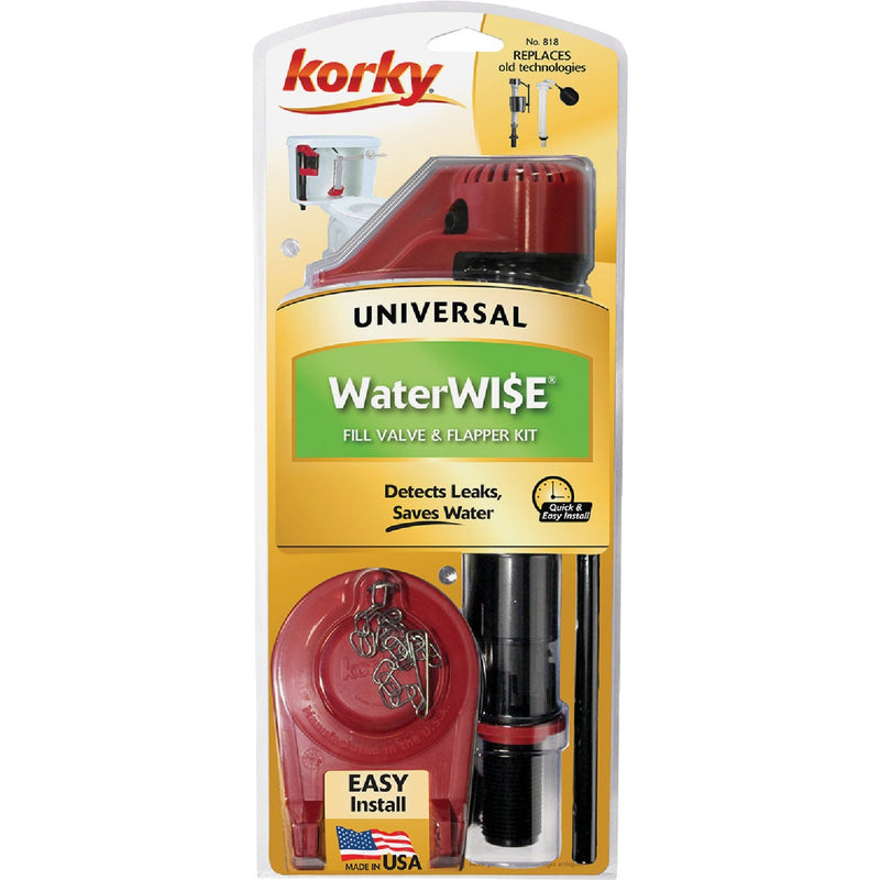 Korky WaterWISE Fill Valve and Premium Flapper Kit