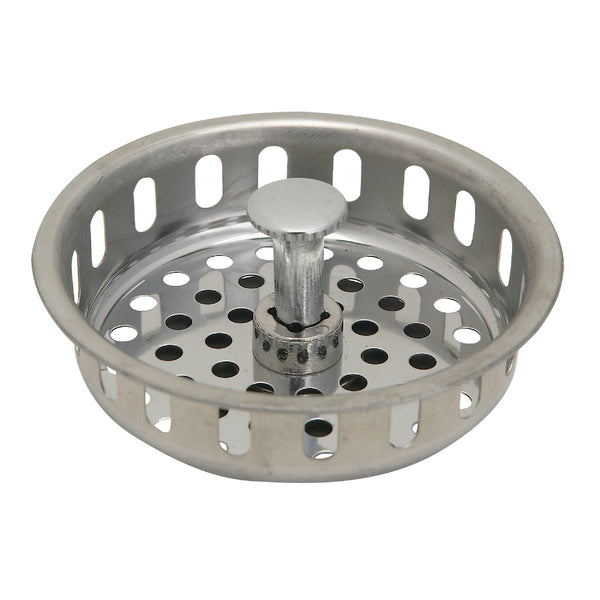 Keeney 3-1/2 In. Stainless Steel Adjustable Post Basket Strainer Stopper