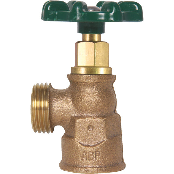 Arrowhead Brass 1/2 In. FIP x 3/4 In. Hose Thread Red Brass Aluminum Diecast Boiler Drain