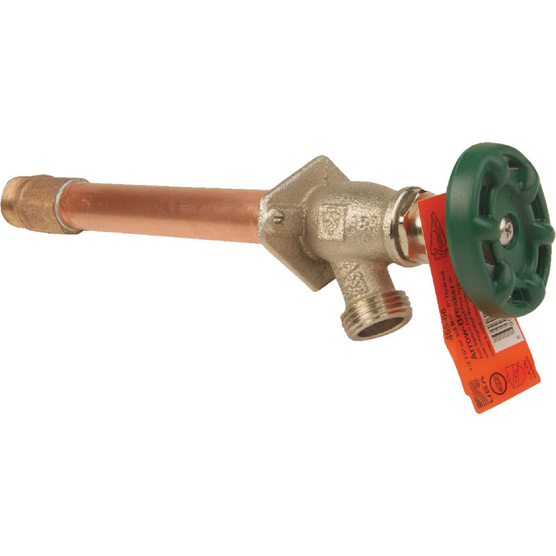 Arrowhead Brass 1/2 In. x 1/2 In. MIP x 3/4 In. HT x 8 In. Anti-Siphon Frost Free Wall Hydrant