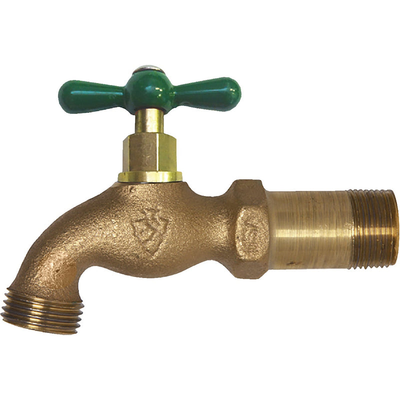 Arrowhead Brass 1/2 In. MIP x 3/4 In. Male Hose Thread Standard Hose Bibb