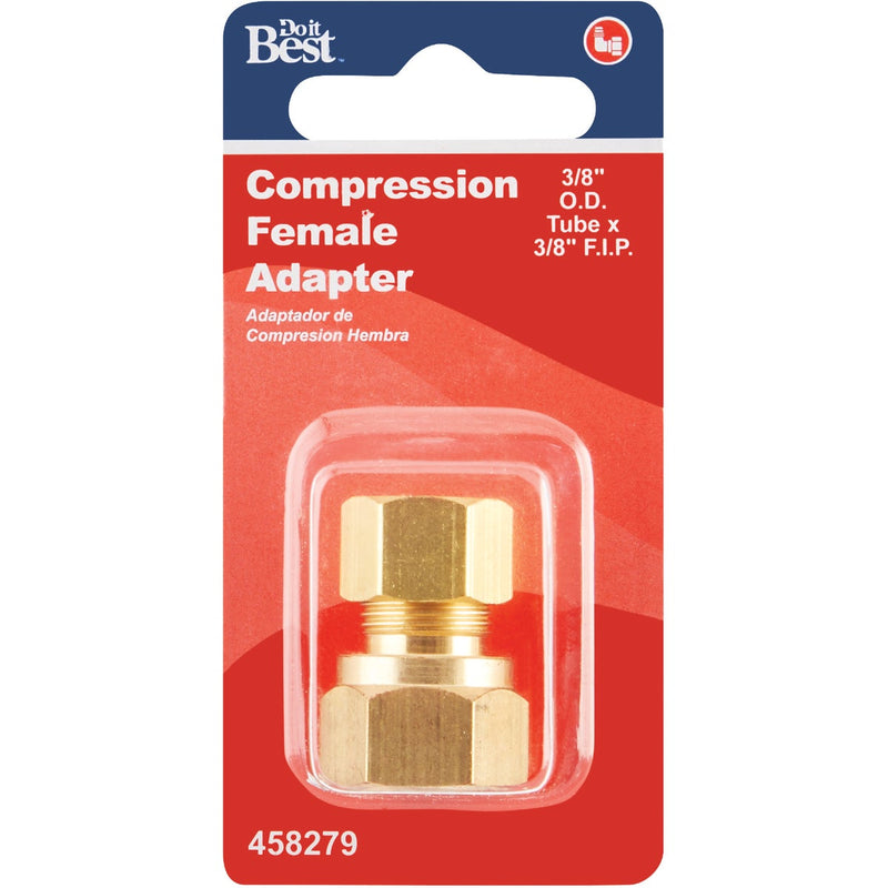 Do it 3/8 In. x 3/8 In. Brass Union Compression Adapter