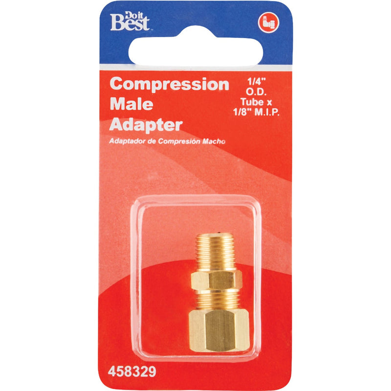 Do it 1/4 In. x 1/8 In. Brass Male Union Compression Adapter