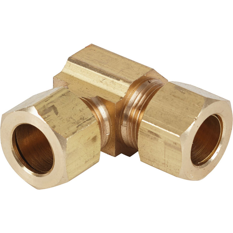 Do it 1/2 In. 90 Deg. 2-Way Low Lead Compression Brass Elbow (1/4 Bend)