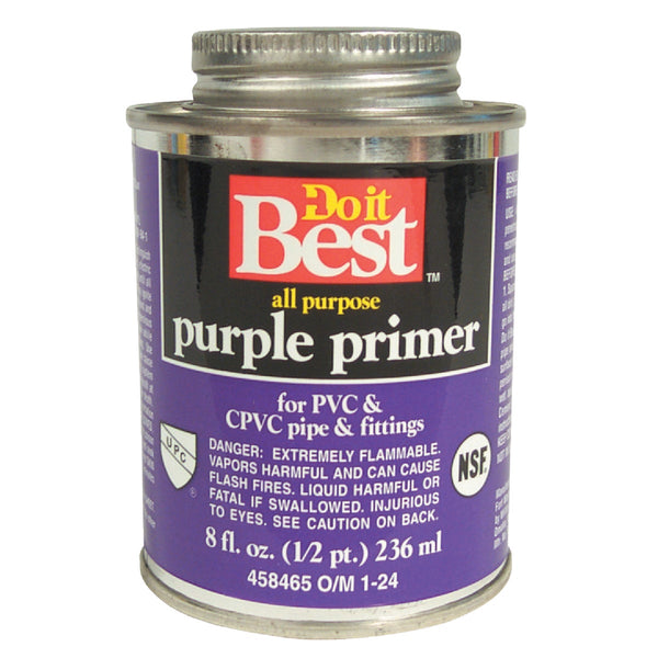 Do it Best 8 Oz. Purple Pipe and Fitting Primer for PVC/CPVC