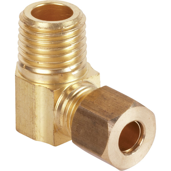 Do it 1/4 In. x 1/4 In. Male 90 Deg. Low Lead Compression Brass Elbow (1/4 Bend)