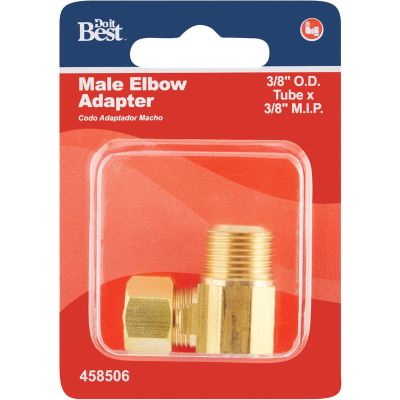 Do it 3/8 In. x 3/8 In. Male 90 Deg. Low Lead Compression Brass Elbow (1/4 Bend)