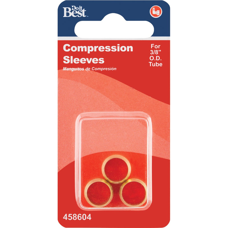 Do it 3/8 In. Brass Compression Sleeve (3-Pack)