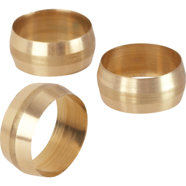 Do it 5/8 In. Brass Compression Sleeve (3-Pack)