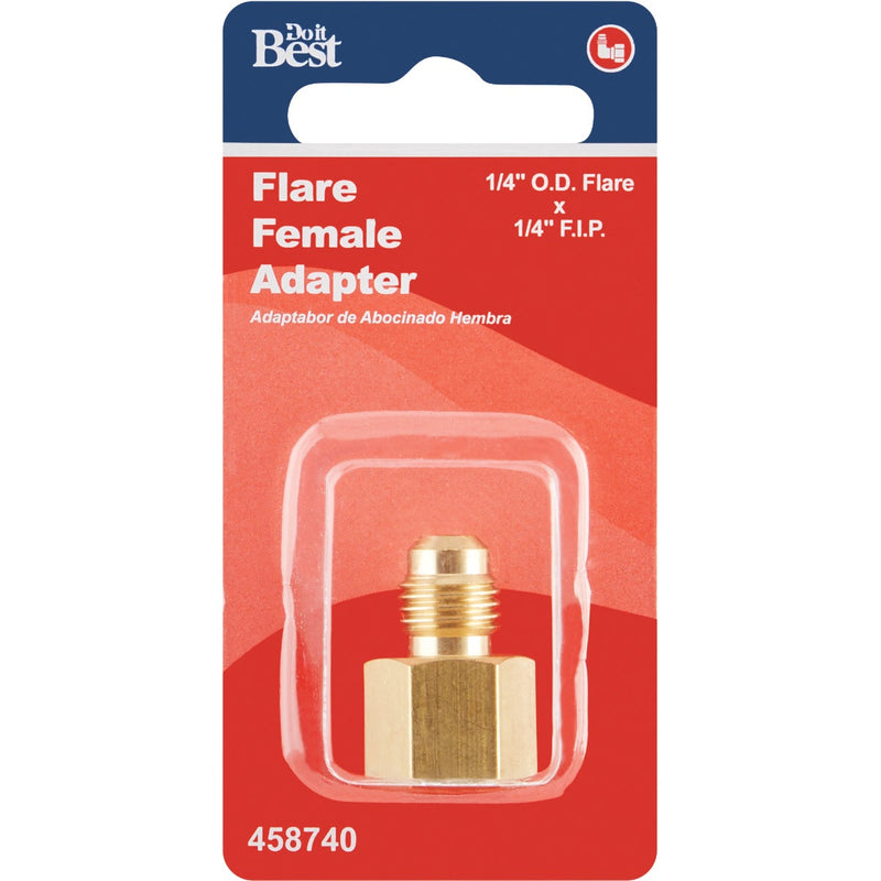 Do it 1/4 In. x 1/4 In. Brass Female Flare Adapter