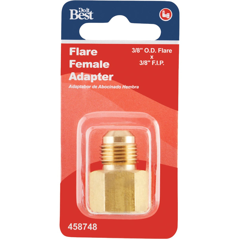 Do it 3/8 In. x 3/8 In. Brass Female Flare Adapter