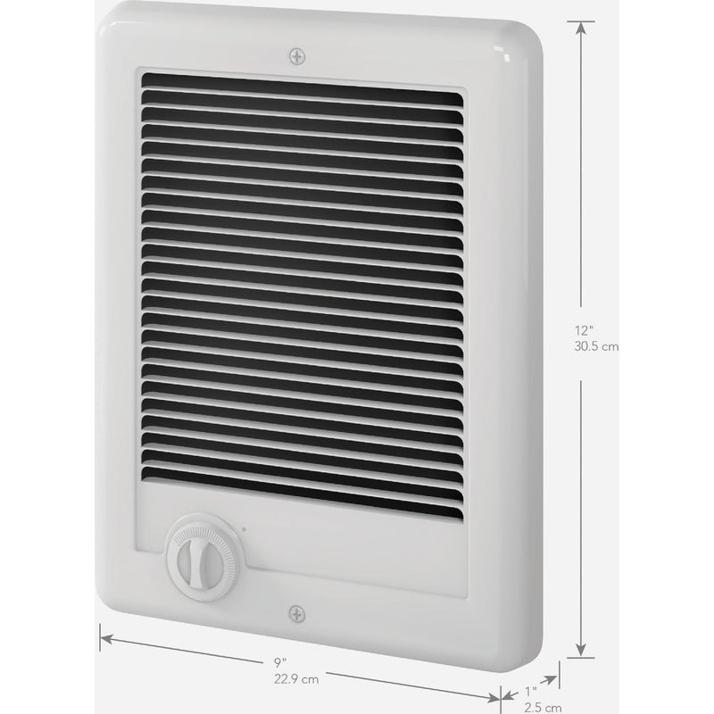 Cadet Com-Pak 1500W 240V Wall Heater with Thermostat, White