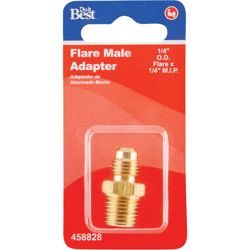 Do it 1/4 In. x 1/4 In. Brass Male Flare Adapter