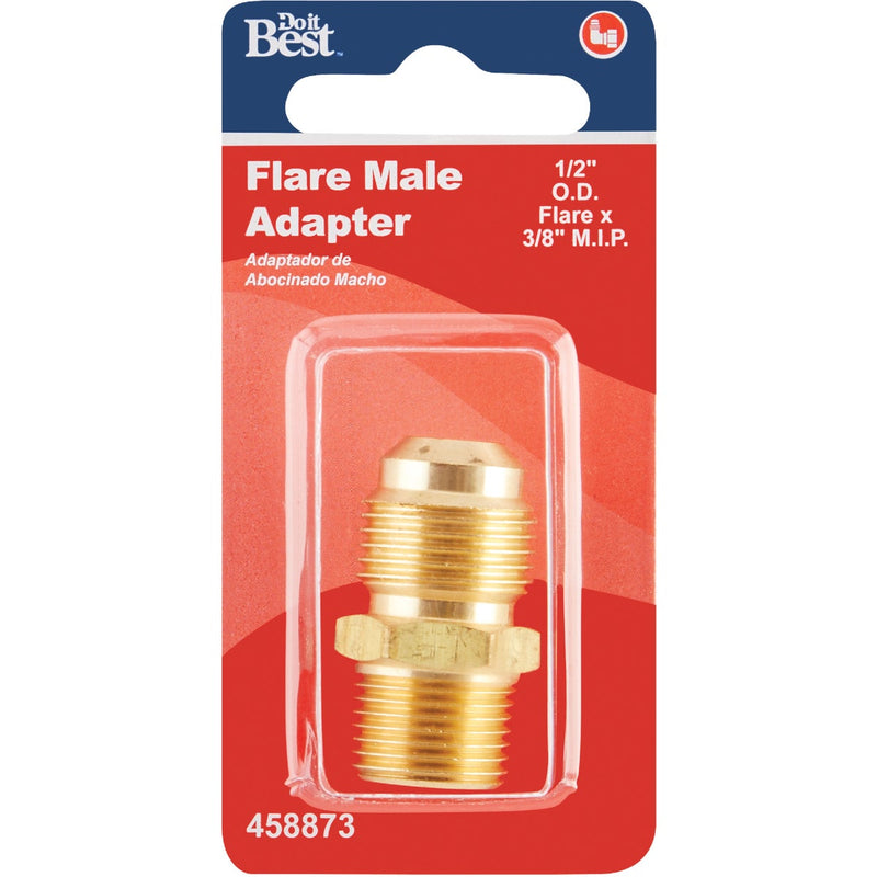 Do it 1/2 In. x 3/8 In. Brass Male Flare Adapter