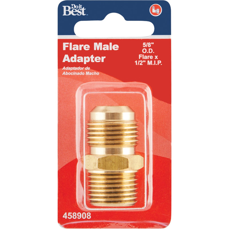 Do it 5/8 In. x 1/2 In. Brass Male Flare Adapter