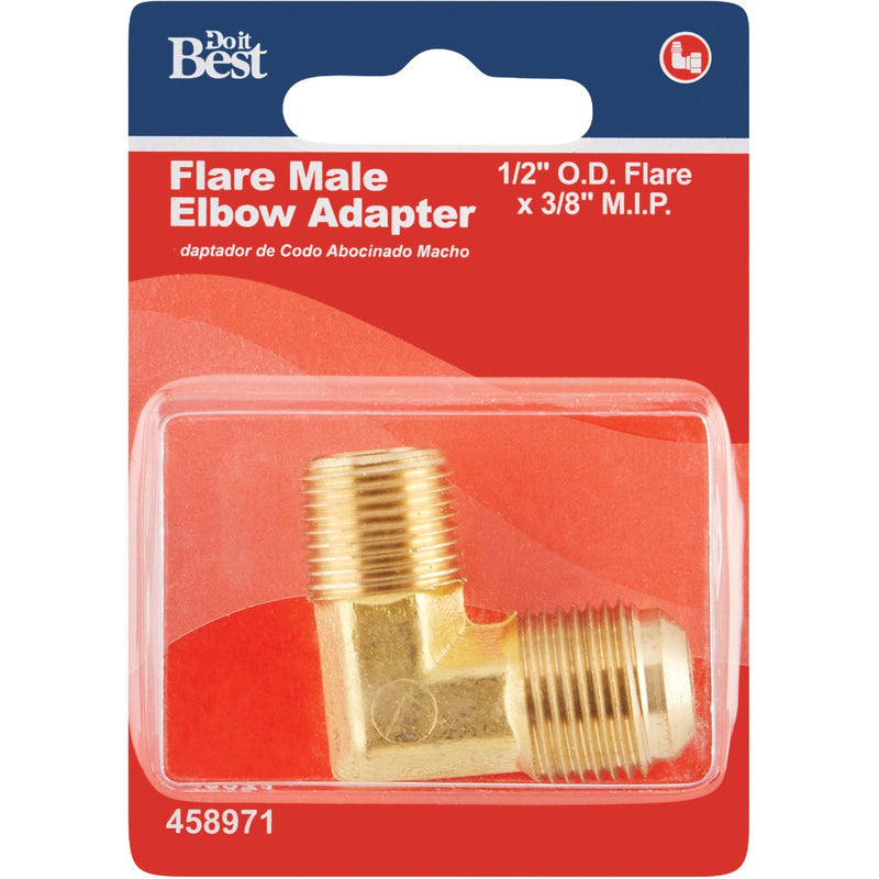 Do it 1/2 In. x 3/8 MIP 90 Deg. Flare Brass Elbow (1/4 Bend)