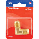 Do it 3/8 In. x 3/8 In. 90 Deg. 2-Way Low Lead Flare Brass Elbow (1/4 Bend)