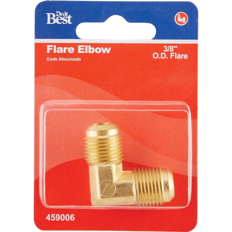 Do it 3/8 In. x 3/8 In. 90 Deg. 2-Way Low Lead Flare Brass Elbow (1/4 Bend)