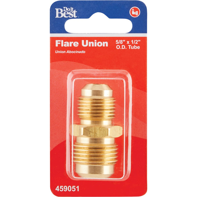 Do it 5/8 In. X 1/2 In. Brass Low Lead Reducing Flare Union