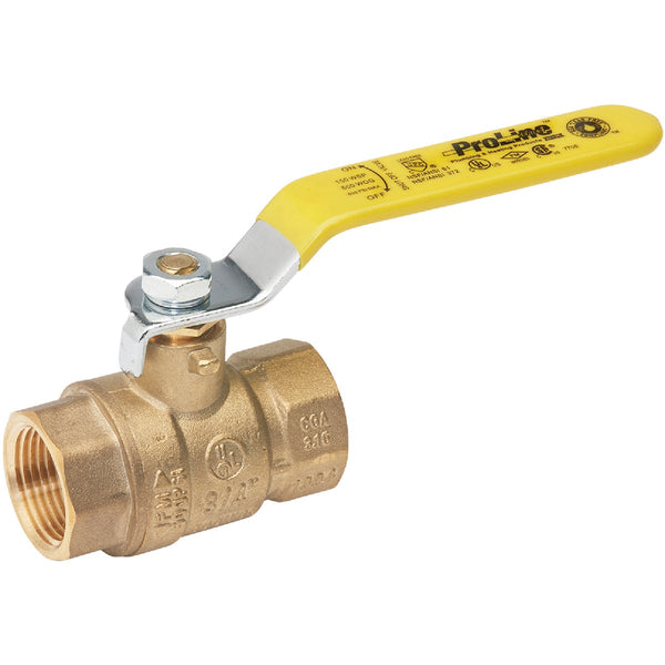 ProLine 1/2 In. FIP x 1/2 In. FIP Brass Ball Valve