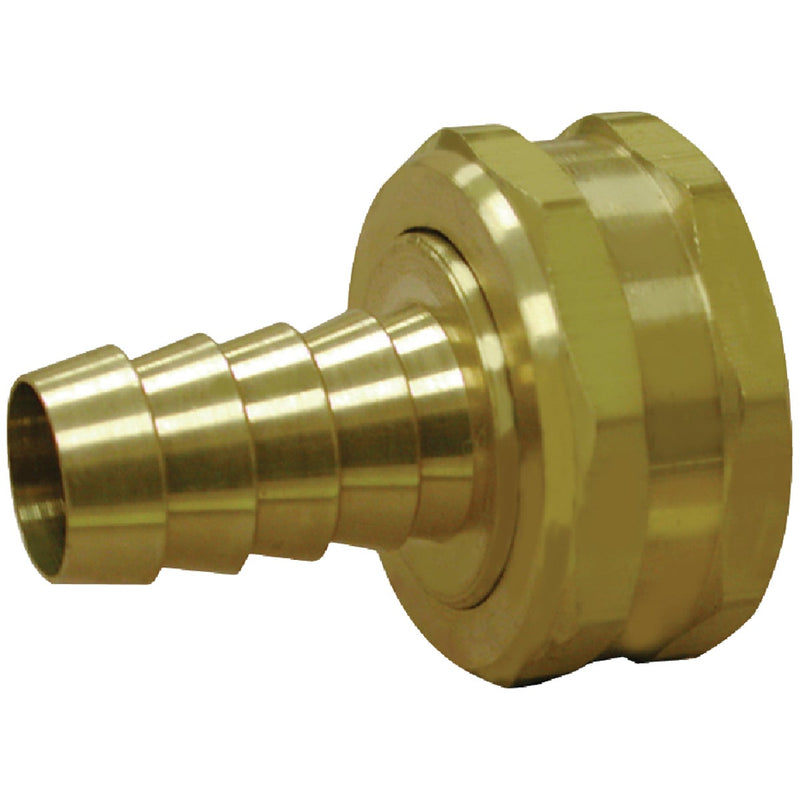 Anderson Metals 1/2 In. Barb x 3/4 In. FHT Brass Hose Swivel