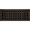 Imperial Templar 4 In. x 12 In. Oil-Rubbed Bronze Steel Floor Register