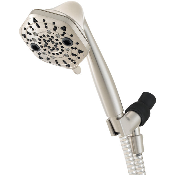 Oxygenics PowerSelect 7-Spray 1.75 GPM Handheld Shower Head, Brushed Nickel