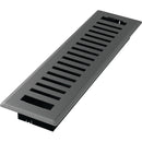 Imperial Montezuma 2-1/4 In. x 12 In. Gray Granite Steel Floor Register