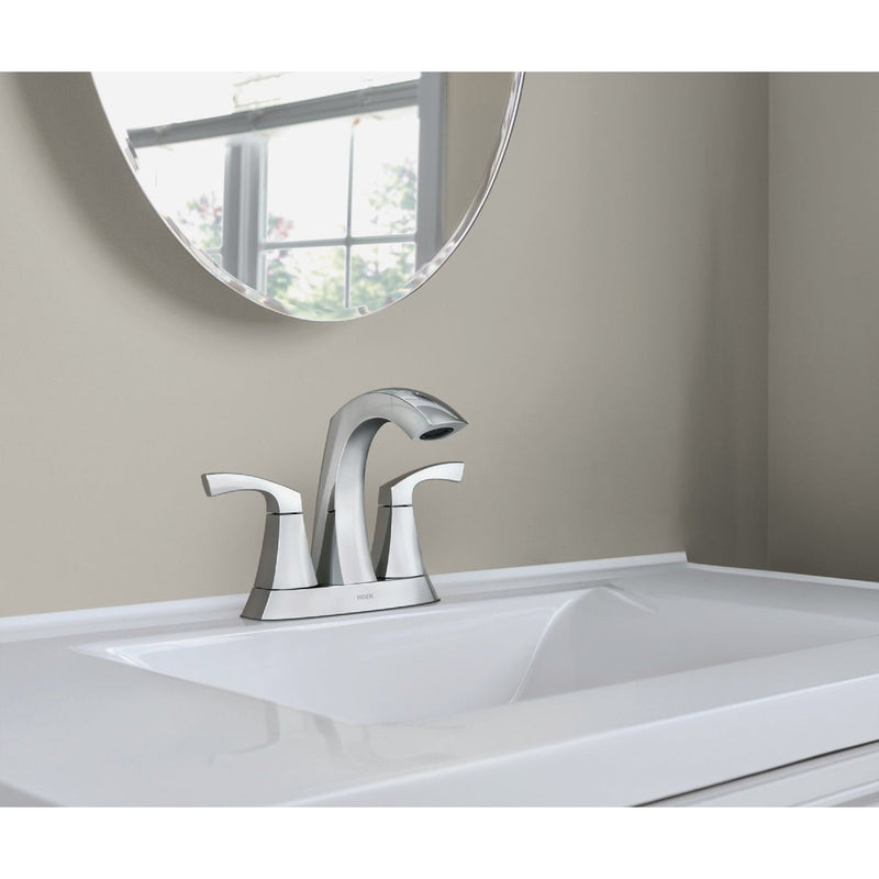 Moen Lindor 2-Handle Lever Centerset Bathroom Faucet, Chrome