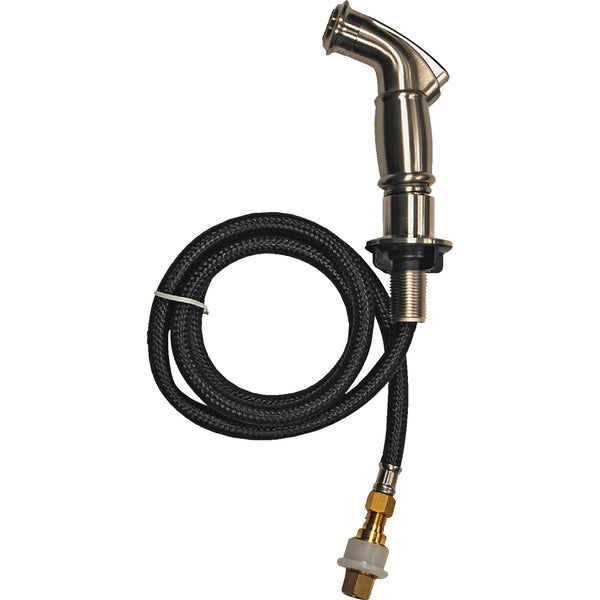 Danco 48 In. Brushed Nickel Side Sprayer & Hose